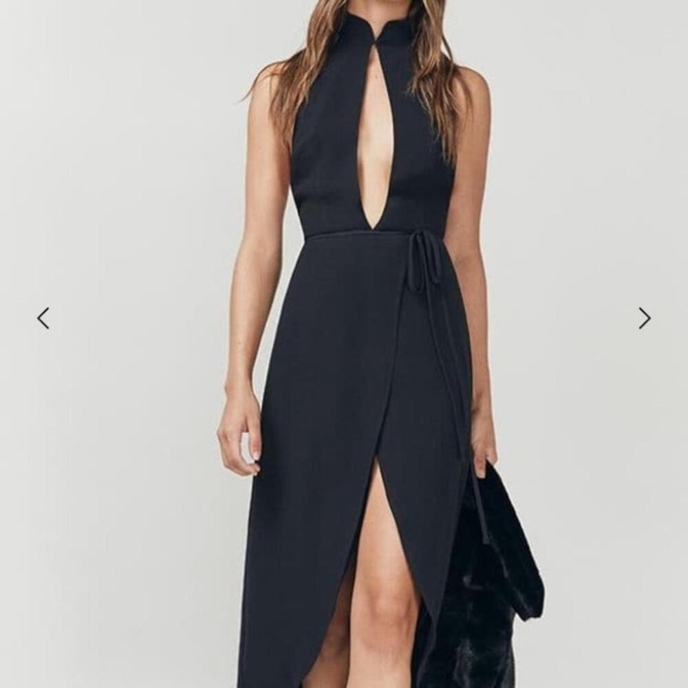 Reformation Chai Dress in Black (XS)